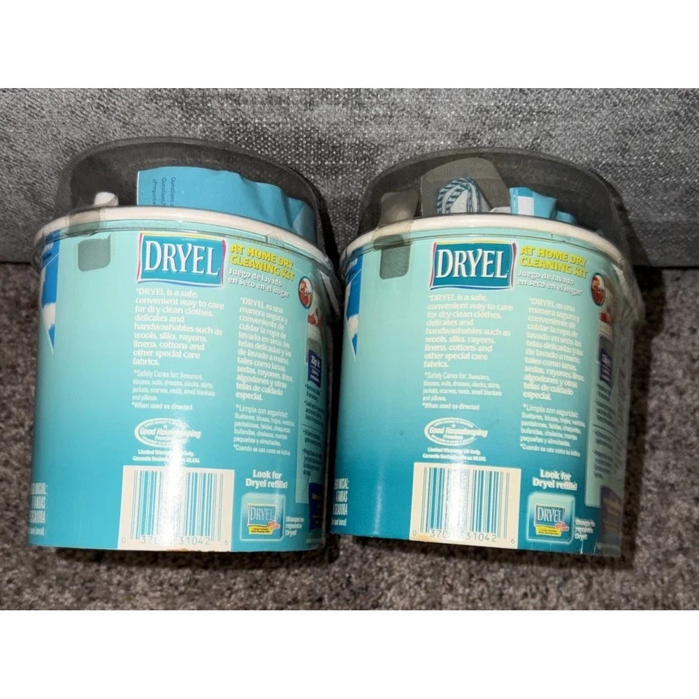2 Dryel At Home Dry Cleaner Starter Kit 4 Loads 16 Garments Vtg 2006